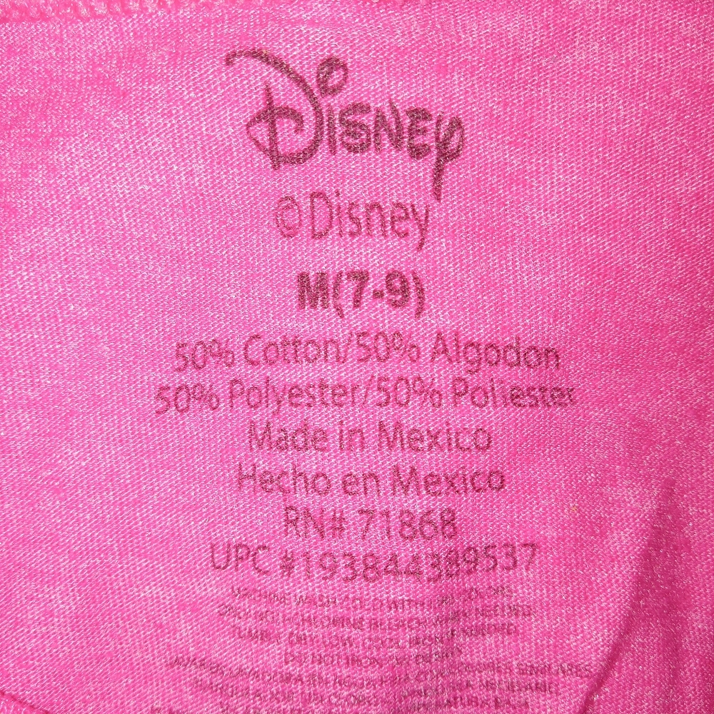 🩷🤍💛 NWOT Disney Womens XS Hot Pink Cheshire Cat Graphic T Shirt Medium Parks - Picture 2 of 3